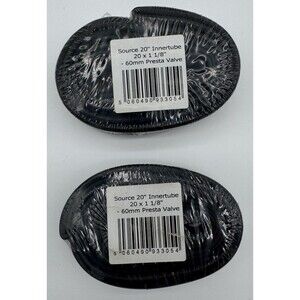 Qty 2 BMX Premium Rubber BMX Bike Race‎ Inner Tube Presta 20" x 1. 1/8" 2 Tubes